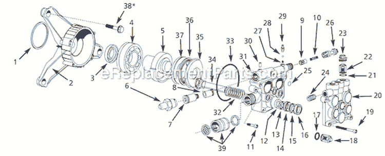 Page B Diagram and Parts List for PM341000SJ  Campbell Hausfeld Pressure Washer